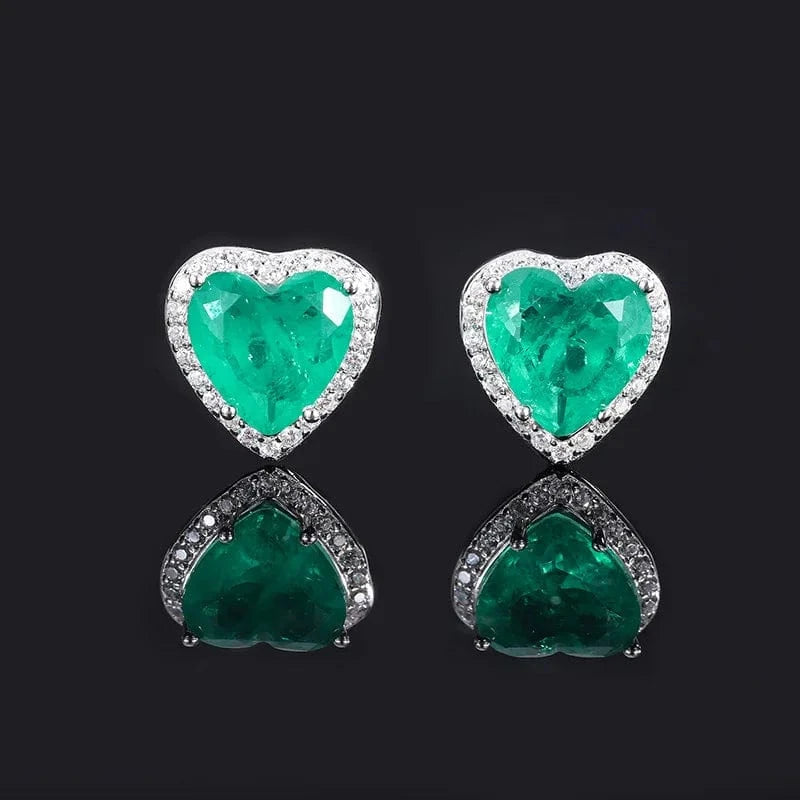 Emerald ear studs ADODO jewelry Fashion Women 18k Gold Plated Designer Luxury Waterproof Stainless Steel Jewelry Set Bracelet Necklace Jewelry