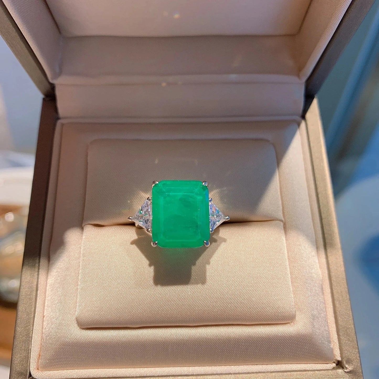 Emerald9No. ADODO jewelry Sterling Ring Jewelry A Classic Stylish Women Engagement Silver 925 Rings