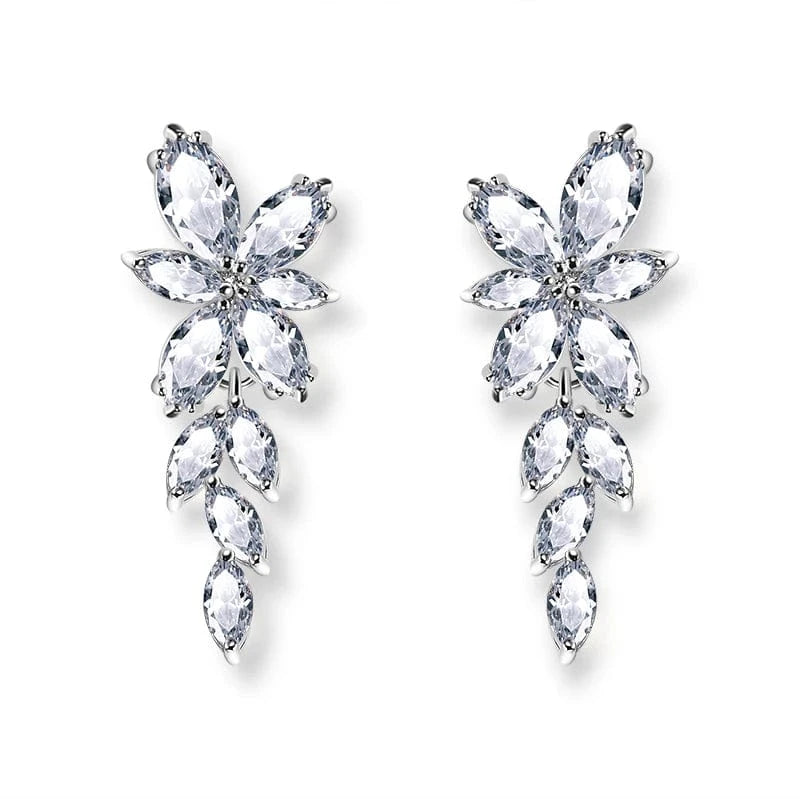 EP167 White RAKOL  EP2144 wholesale luxury  gold plated women's long earings jewelry 2022 bridal big  statement earrings  jewelry women