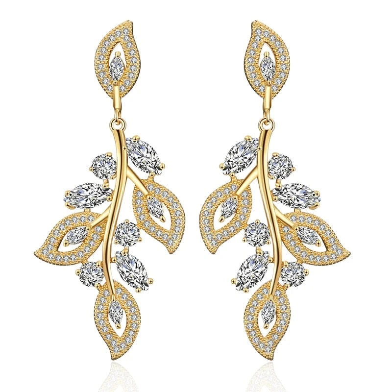EP2362 Gold RAKOL  EP2144 wholesale luxury  gold plated women's long earings jewelry 2022 bridal big  statement earrings  jewelry women