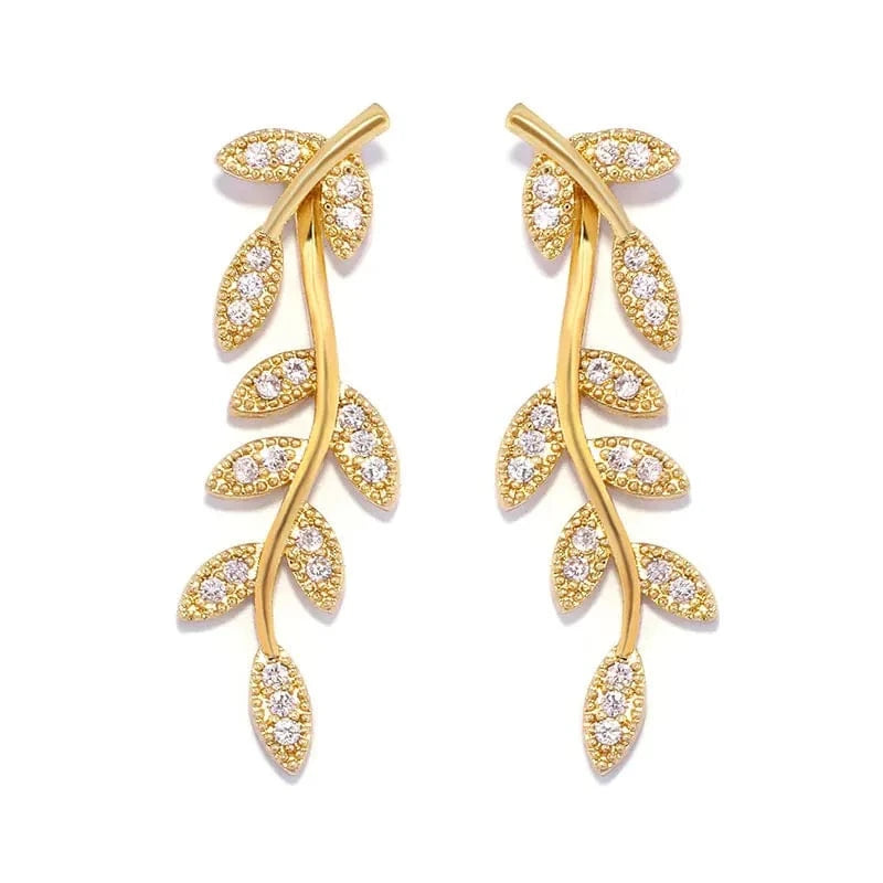 EP2577 Gold RAKOL  EP2144 wholesale luxury  gold plated women's long earings jewelry 2022 bridal big  statement earrings  jewelry women
