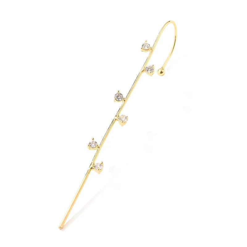 EP2588 Gold RAKOL EP5002 Wholesale Fashion Jewelry Earrings Women Stainless Steel Earrings Jewelry Piercing Ear Crawler Hook Earrings Set