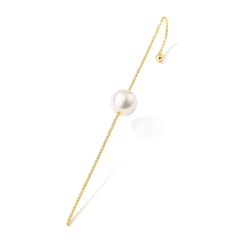 EP2592 Gold RAKOL  EP2589  wholesale Women's minimalist korean fashion  ear cuff earrings gold plated custom rhinestone cuff earrings