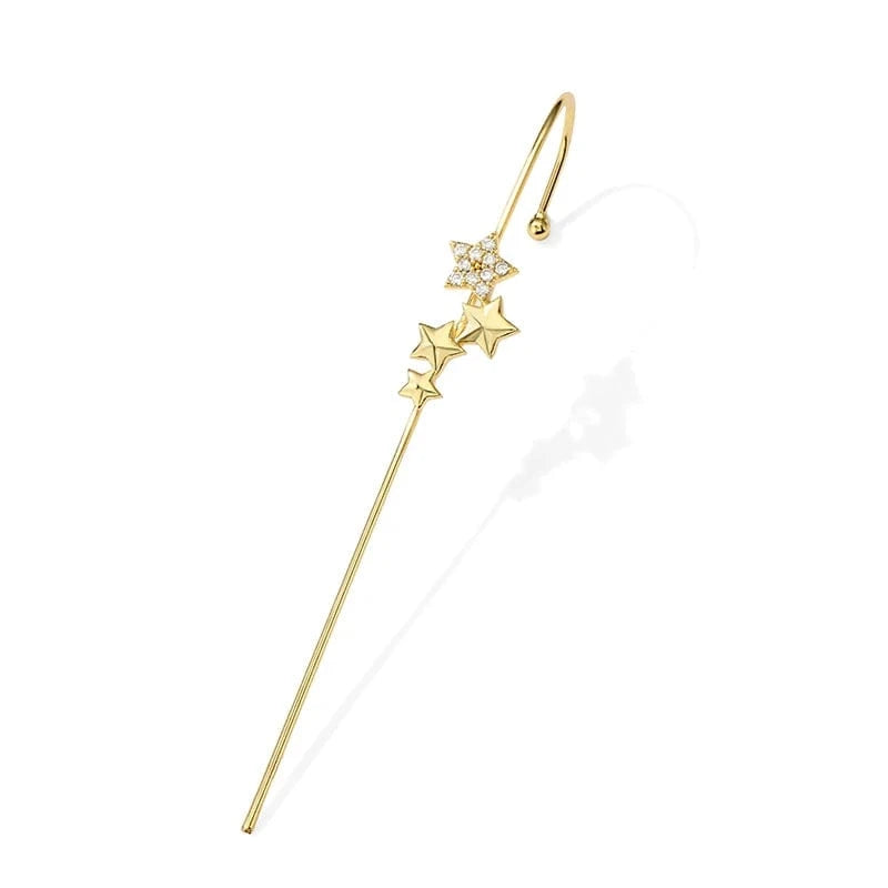 EP5001 Gold RAKOL EP5002 Wholesale Fashion Jewelry Earrings Women Stainless Steel Earrings Jewelry Piercing Ear Crawler Hook Earrings Set