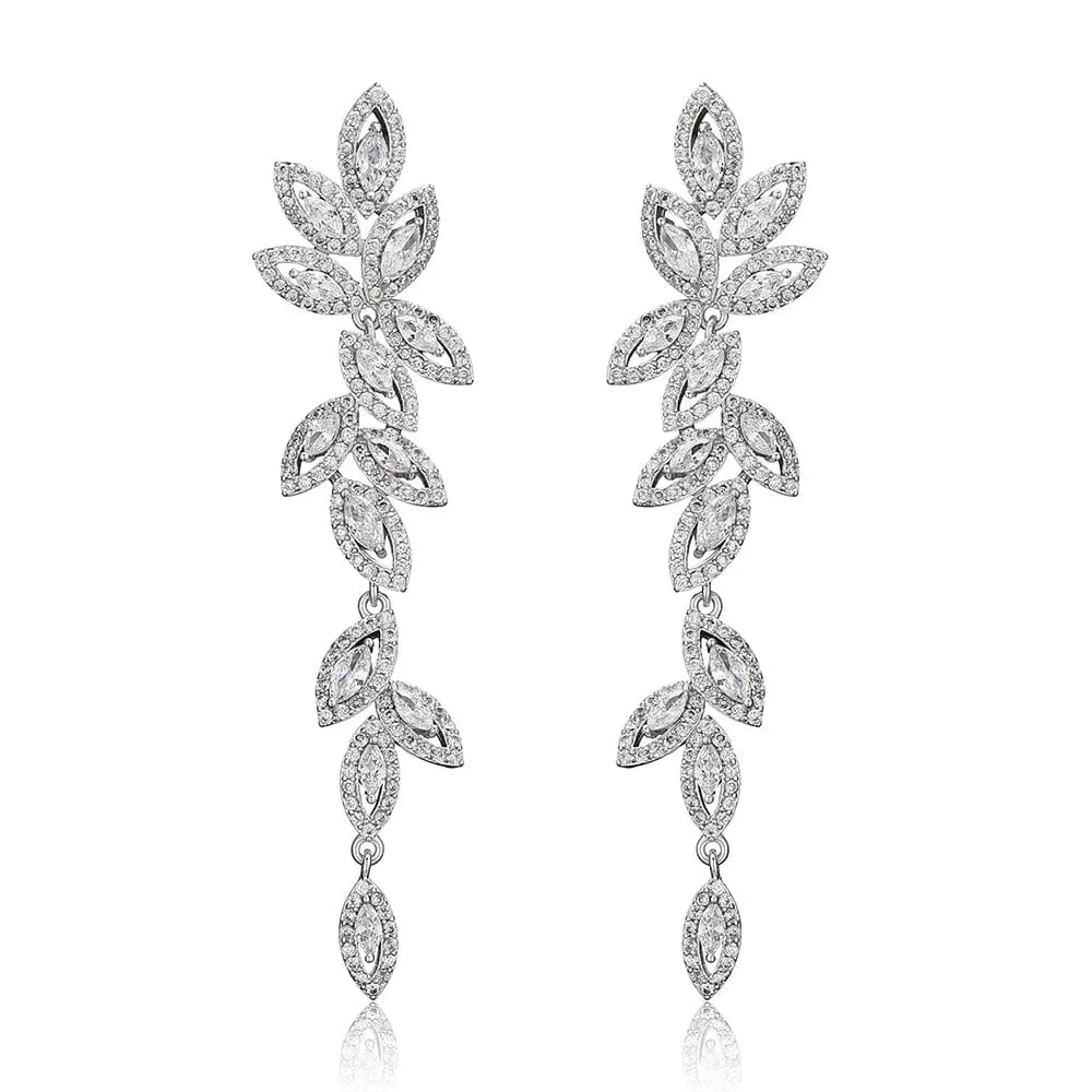 EP5030  White RAKOL  EP2144 wholesale luxury  gold plated women's long earings jewelry 2022 bridal big  statement earrings  jewelry women