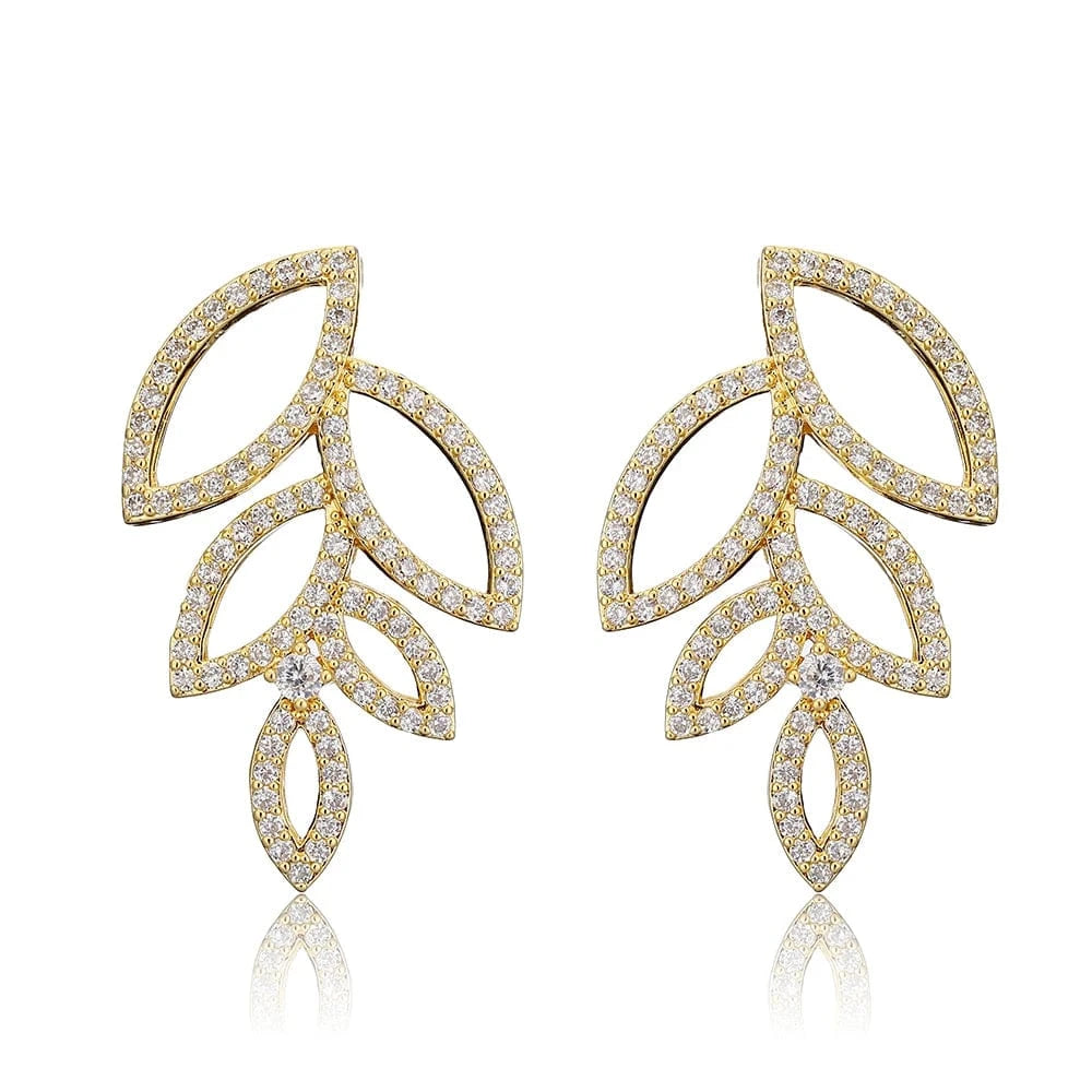 EP5039 Gold RAKOL  EP2144 wholesale luxury  gold plated women's long earings jewelry 2022 bridal big  statement earrings  jewelry women