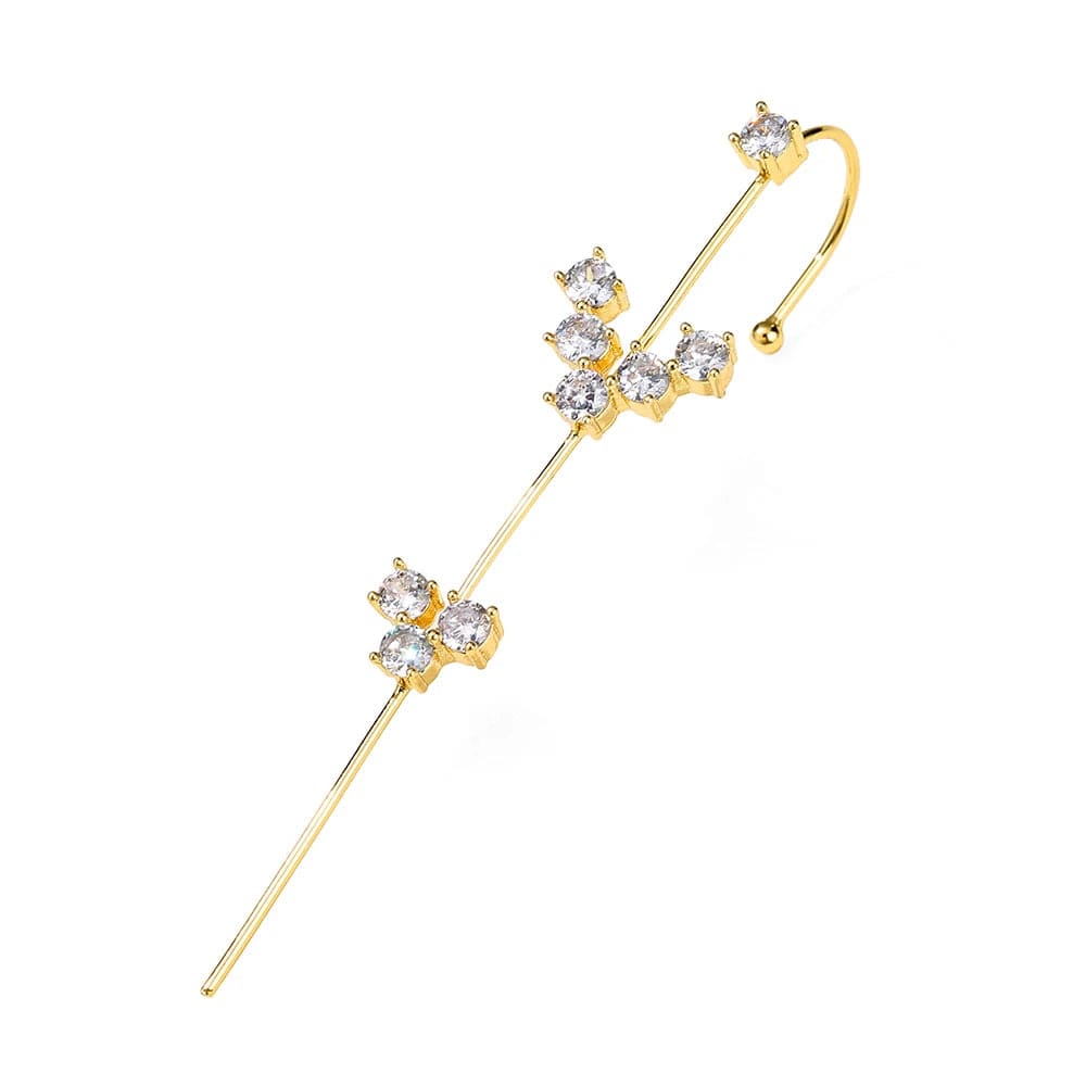 EP5160 Gold RAKOL EP5002 Wholesale Fashion Jewelry Earrings Women Stainless Steel Earrings Jewelry Piercing Ear Crawler Hook Earrings Set