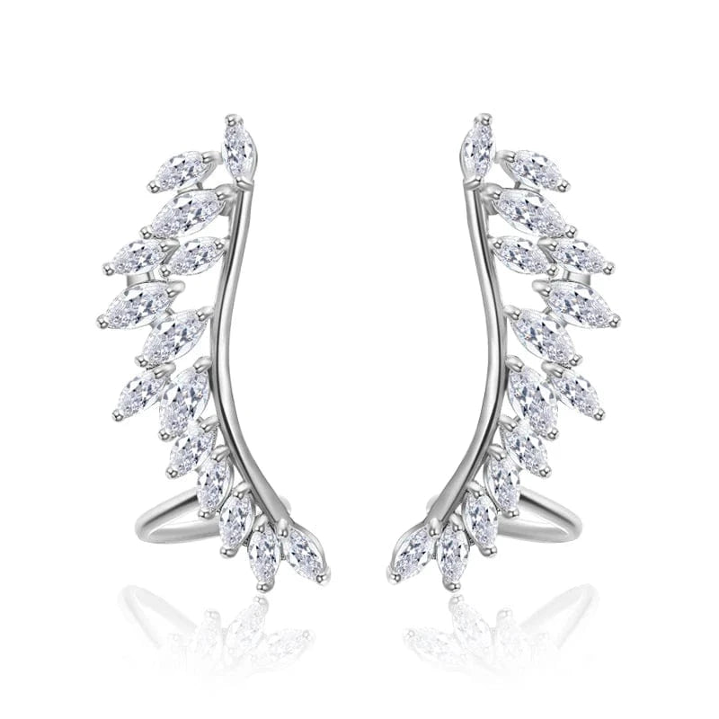 EP664 White Rakol Ep598 Wholesale Luxury Angel Wing Cubic Zirconia Bridal Earrings Big Studs Earrings Jewelry Women 2022