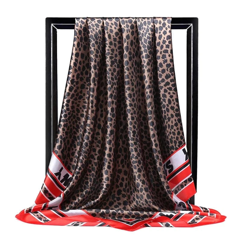 Europe and the United States new imitation silk 90cm square scarf lady scarf gift siwh