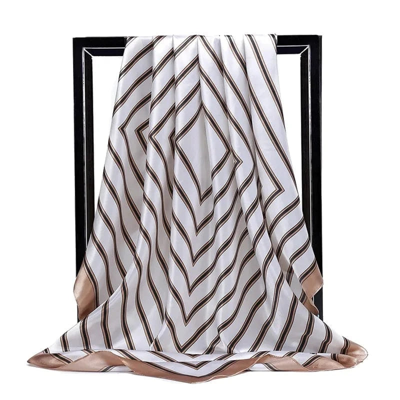 Europe and the United States new imitation silk 90cm square scarf lady scarf gift siwh