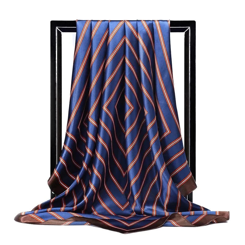 Europe and the United States new imitation silk 90cm square scarf lady scarf gift siwh