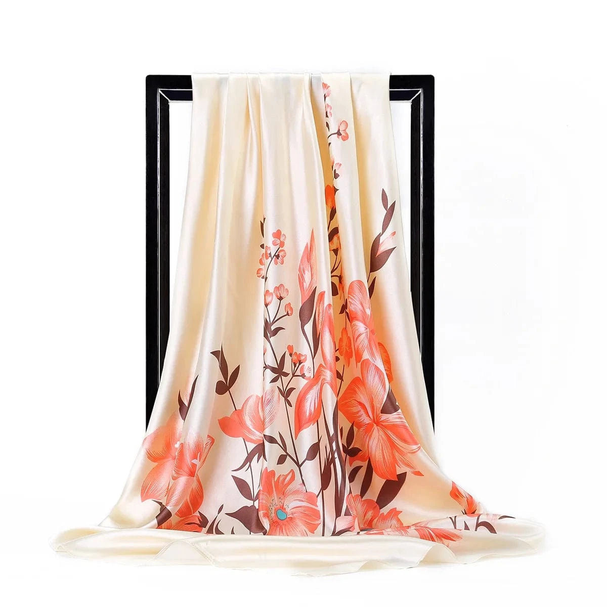 Europe and the United States new imitation silk 90cm square scarf lady scarf gift siwh