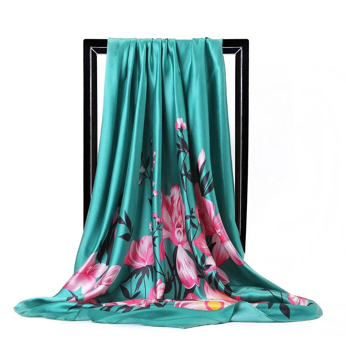 Europe and the United States new imitation silk 90cm square scarf lady scarf gift siwh