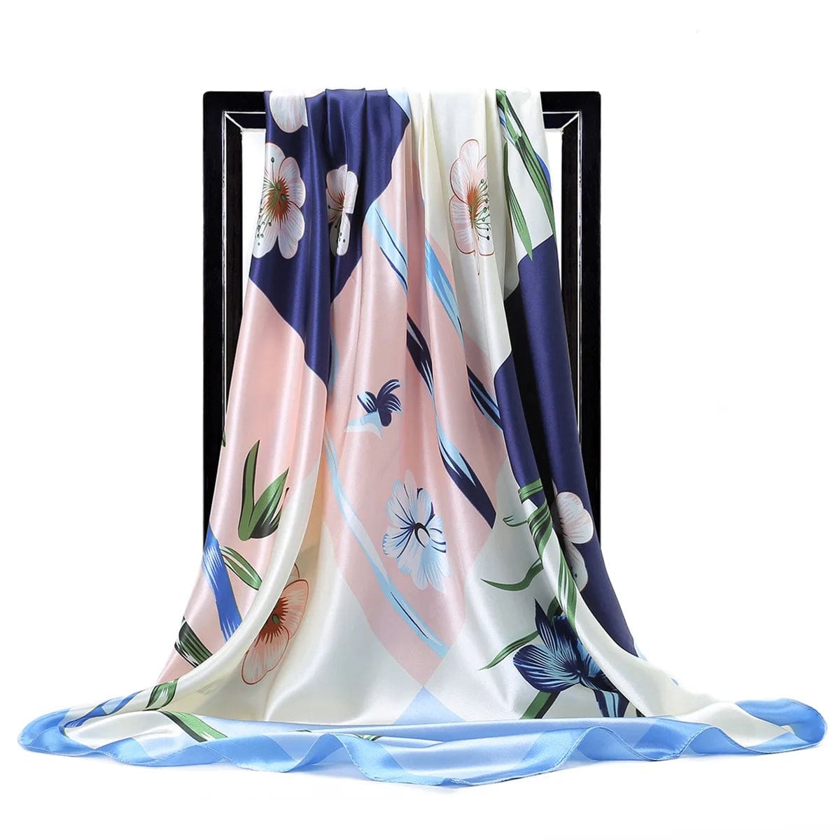 Europe and the United States new imitation silk 90cm square scarf lady scarf gift siwh