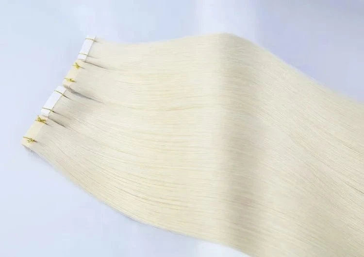 European Double Drawn Human Hair Tape Hair Extension, High Quality Natural Remy Tape In Hair Extension