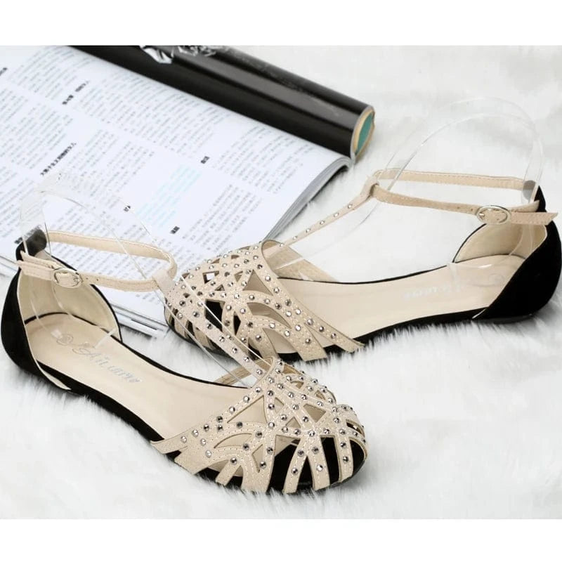 European Style Cheap flat sandals for ladies pictures sandal women