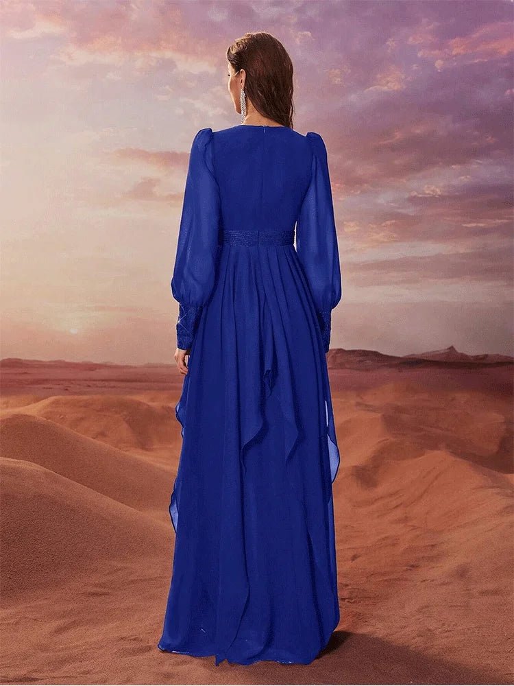 Evening Dress + Sequined Chiffon + Elegant Evening Style - SN Wigs & More
