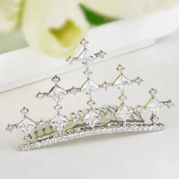 F15071549 LUOTEEMI Wholesale Fashion European Wedding Luxury CZ Crystal Bridal Accessories Hair Band Tiara Crown