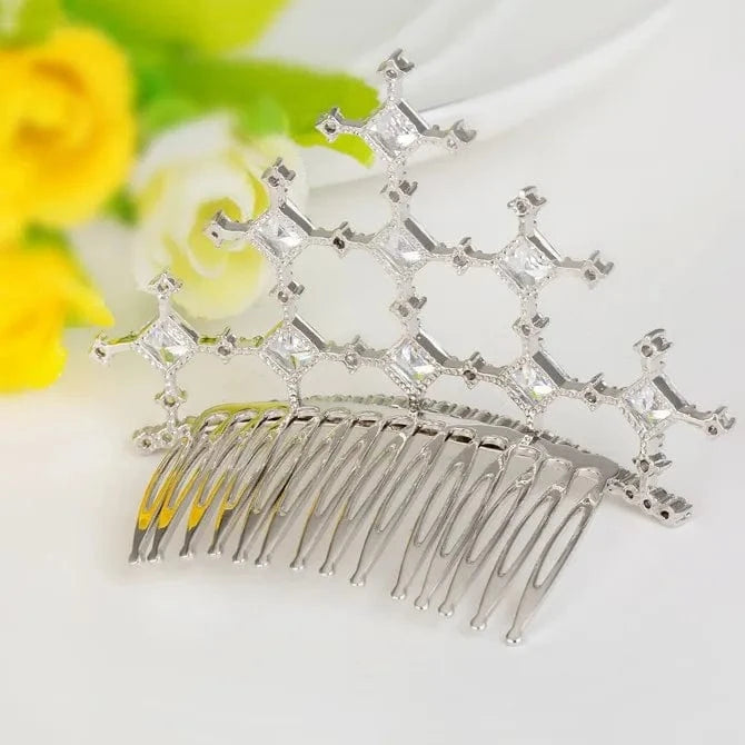 F15071549 LUOTEEMI Wholesale Fashion European Wedding Luxury CZ Crystal Bridal Accessories Hair Band Tiara Crown