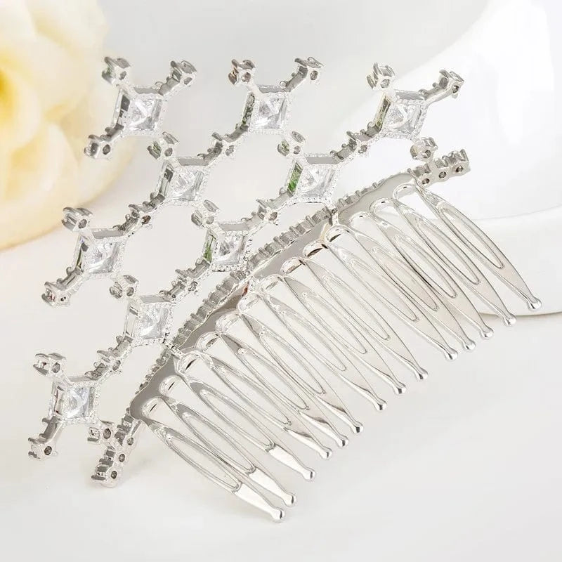 F15071549 LUOTEEMI Wholesale Fashion European Wedding Luxury CZ Crystal Bridal Accessories Hair Band Tiara Crown