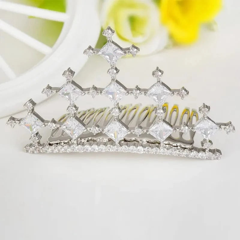F15071549 LUOTEEMI Wholesale Fashion European Wedding Luxury CZ Crystal Bridal Accessories Hair Band Tiara Crown
