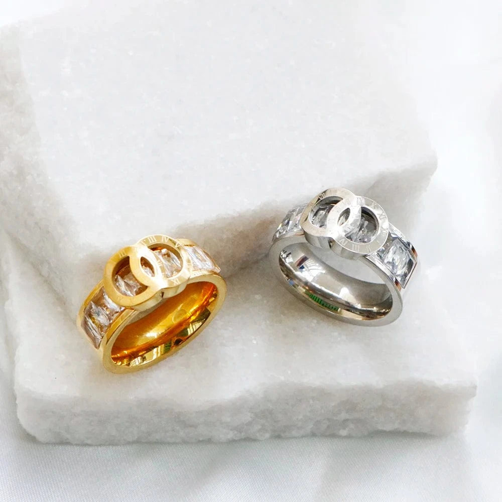 Factory New Fashion Popular Stainless Steel Ring Wholesale Custom Spot One Dropshipping Jewelry