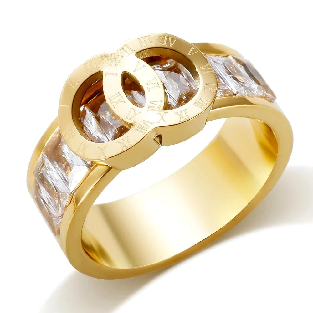 Factory New Fashion Popular Stainless Steel Ring Wholesale Custom Spot One Dropshipping Jewelry