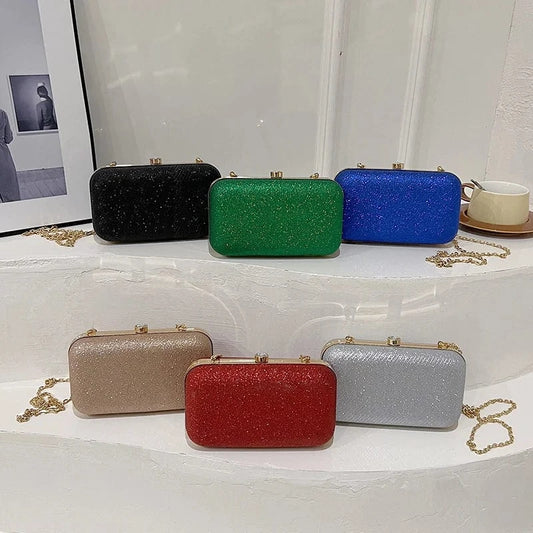 Factory wholesale Box Handbags 2024 Lady Fashion Chain Shoulder Bags Lady Design Party Purses For Woman