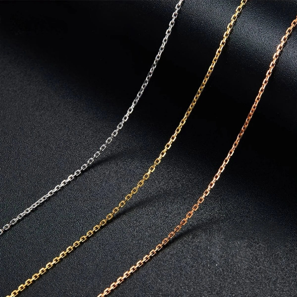 Factory Wholesale Price AU750  Men Women Girl Cross Necklace Chain 18K Real Gold Jewelry