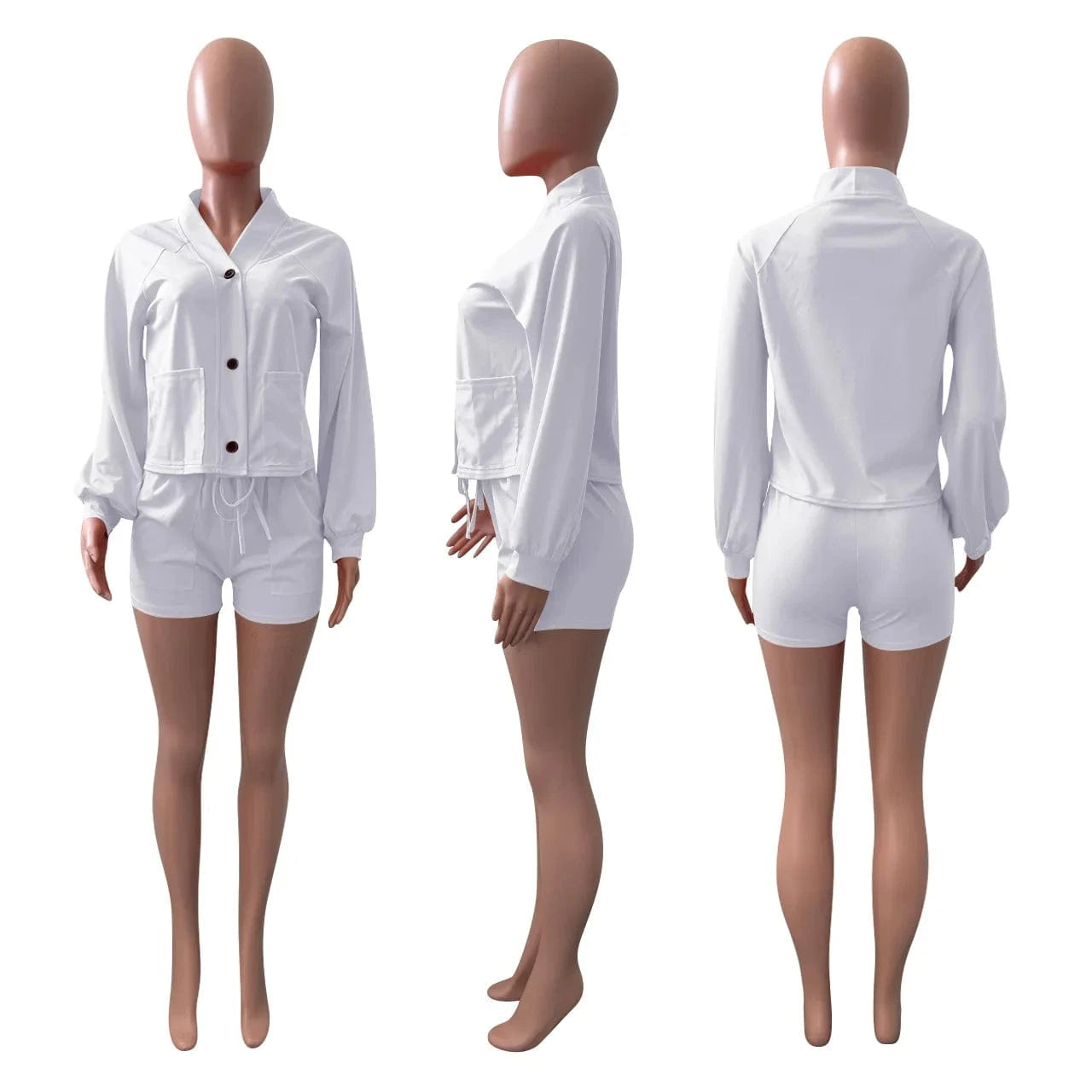 Fall Clothes for Women Short Pants Two Piece Set 2 Piece Jogger Fitness Set Female Tracksuit Shorts Jacket and Shorts for Women