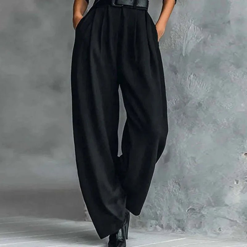 Fall Turtleneck Bottom Shirt Suit Pants Suit Woman Chic Solid High Waist Straight Outfit Winter Long Sleeve Pullover 2 Piece Set - SN Wigs & More