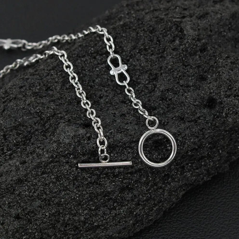 FANJIN Fashion long chain stainless steel necklace wrapped bracelets sweater chains necklaces jewelry