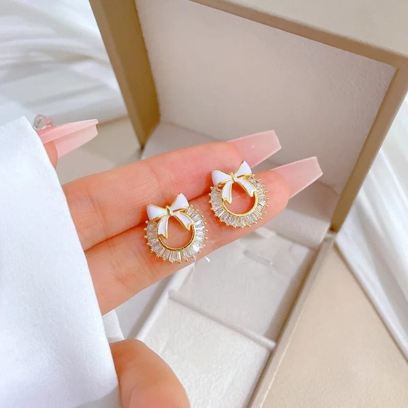 Fashion 18k Gold Plated Stainless Steel Butterfly Necklace Earrings Chain Charm Pendant Women Butterfly Jewelry Set