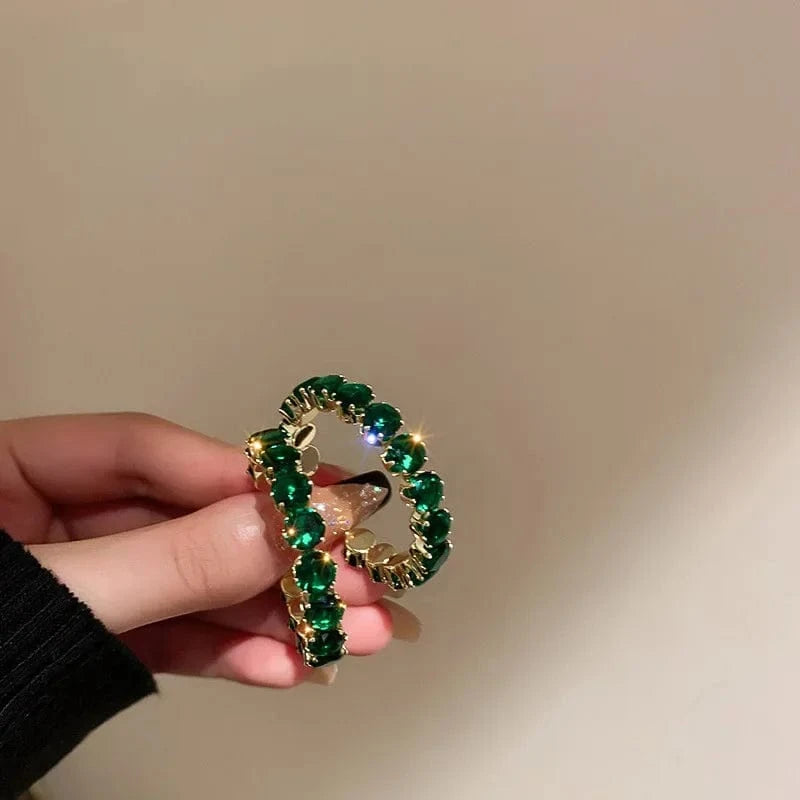 fashion / 3 Luxury 925 Silver Pin Hypoallergenic CC Earrings Exquisite Crystal Rhinestone Hoop Earrings Designer Jewelry Jewelry for Women