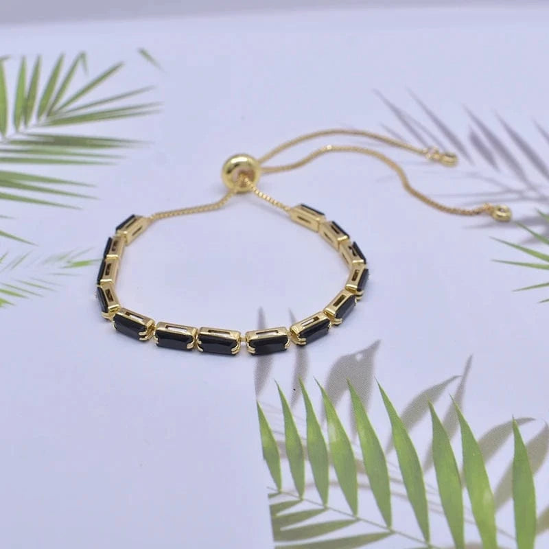 fashion / 4 Luxurious Crystal Bracelet Women Adjustable Charm Personalized Gift Luxury Quality 18K Gold Plated Fashion Jewelry