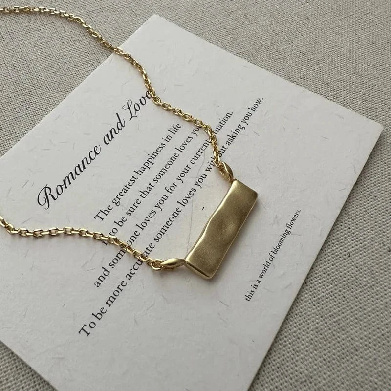 Fashion 925 Sterling Silver High Quality Wide Bar Clavicle Chain Necklaces For Women Gifts Jewelry