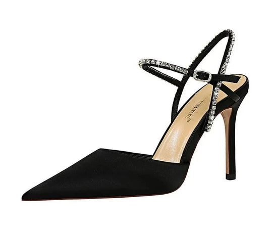 Fashion banquet sexy women's shoes stiletto high heels stain pointed T-strap sandals clear heels shoes