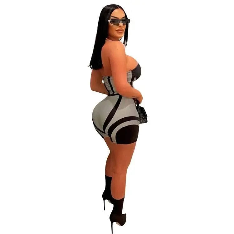 Fashion Casual Set for Ladies Two Piece Set Boutique Clothes 2 Piece Crop Top and Shorts Women Tank Top and Shorts Set