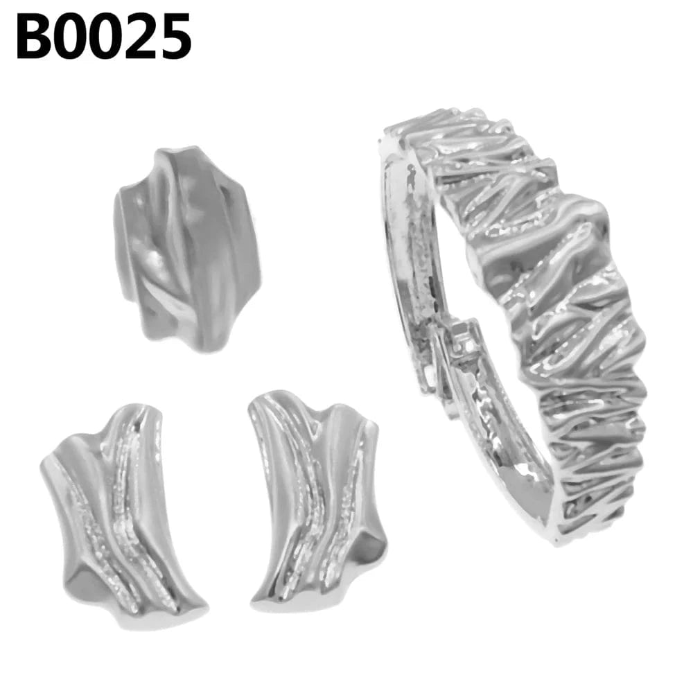 Fashion Copper Alloy 18K 24K Gold Bangles Bracelets Latest Wedding Party Gift Birthday Women Luxury Jewelry