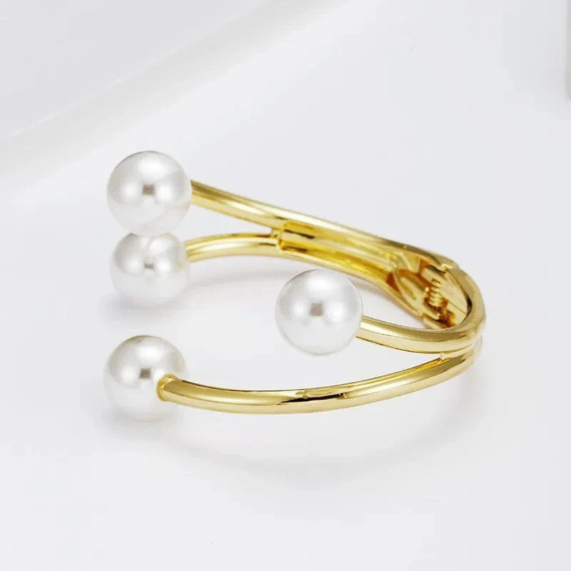 Fashion Design Pearl Bracelet Small Fragrant Wind Irregular Shaped Bracelet  Personalized Gold Plated Bracelet
