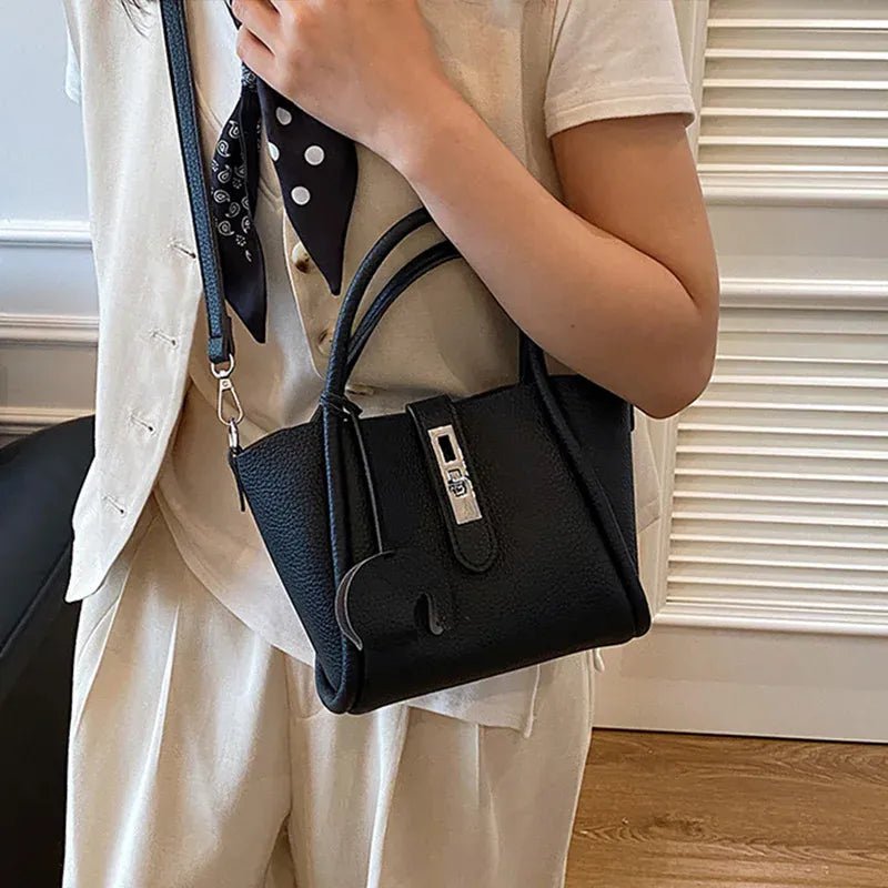 Fashion Design Women Bucket Bag Brand Trendy Basket Bag Versatile Simple Solid Color Texture Women's Bag Shoulder Crossbody Bag - SN Wigs & More