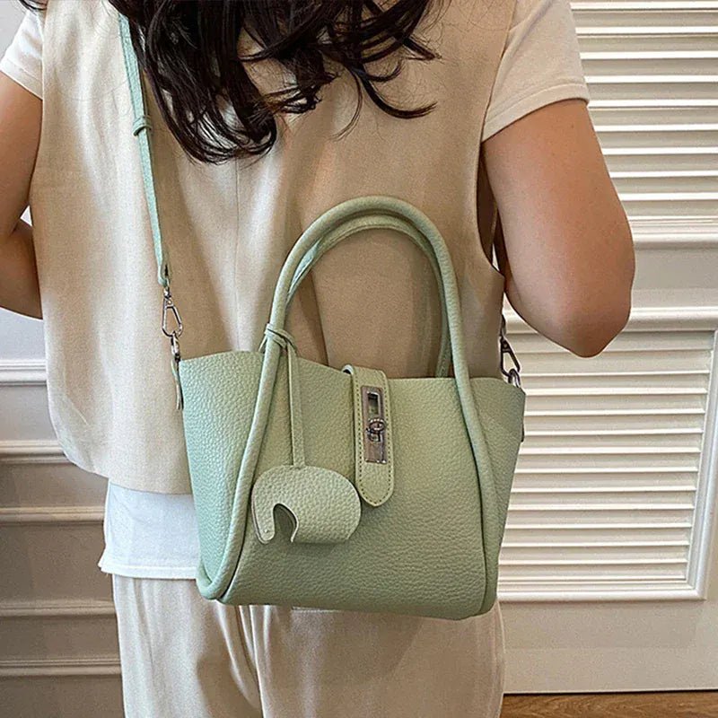 Fashion Design Women Bucket Bag Brand Trendy Basket Bag Versatile Simple Solid Color Texture Women's Bag Shoulder Crossbody Bag - SN Wigs & More