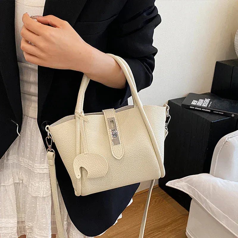 Fashion Design Women Bucket Bag Brand Trendy Basket Bag Versatile Simple Solid Color Texture Women's Bag Shoulder Crossbody Bag - SN Wigs & More