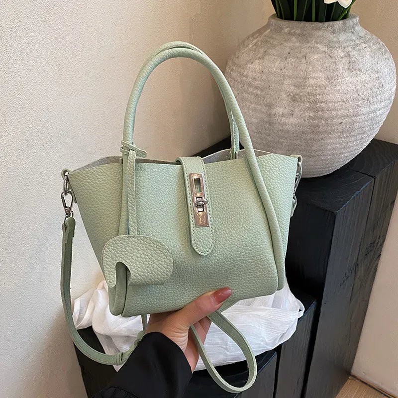 Fashion Design Women Bucket Bag Brand Trendy Basket Bag Versatile Simple Solid Color Texture Women's Bag Shoulder Crossbody Bag - SN Wigs & More
