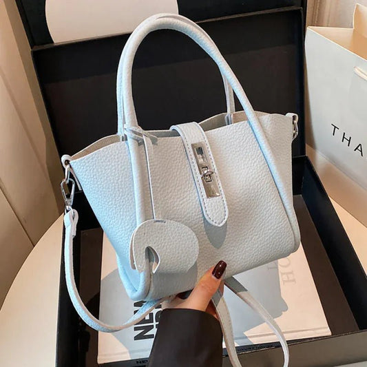 Fashion Design Women Bucket Bag Brand Trendy Basket Bag Versatile Simple Solid Color Texture Women's Bag Shoulder Crossbody Bag - SN Wigs & More