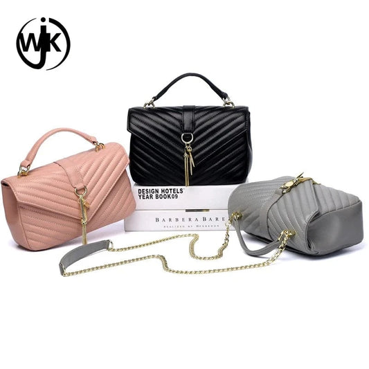 fashion designer custom high quality luxury genuine leather metal decoration pendant women's shoulder messenger bags handbags