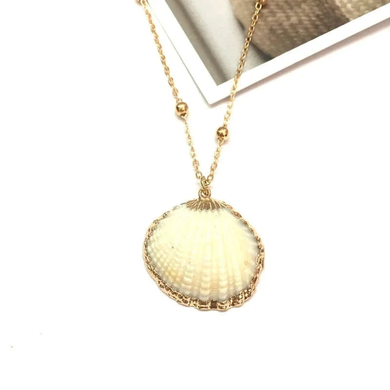 Fashion Hot Selling beach necklaces Natural Seashell Chokers Shell Scallop Pendant Boutique Necklace Jewelry for Women