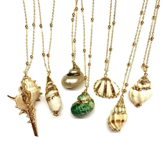Fashion Hot Selling beach necklaces Natural Seashell Chokers Shell Scallop Pendant Boutique Necklace Jewelry for Women