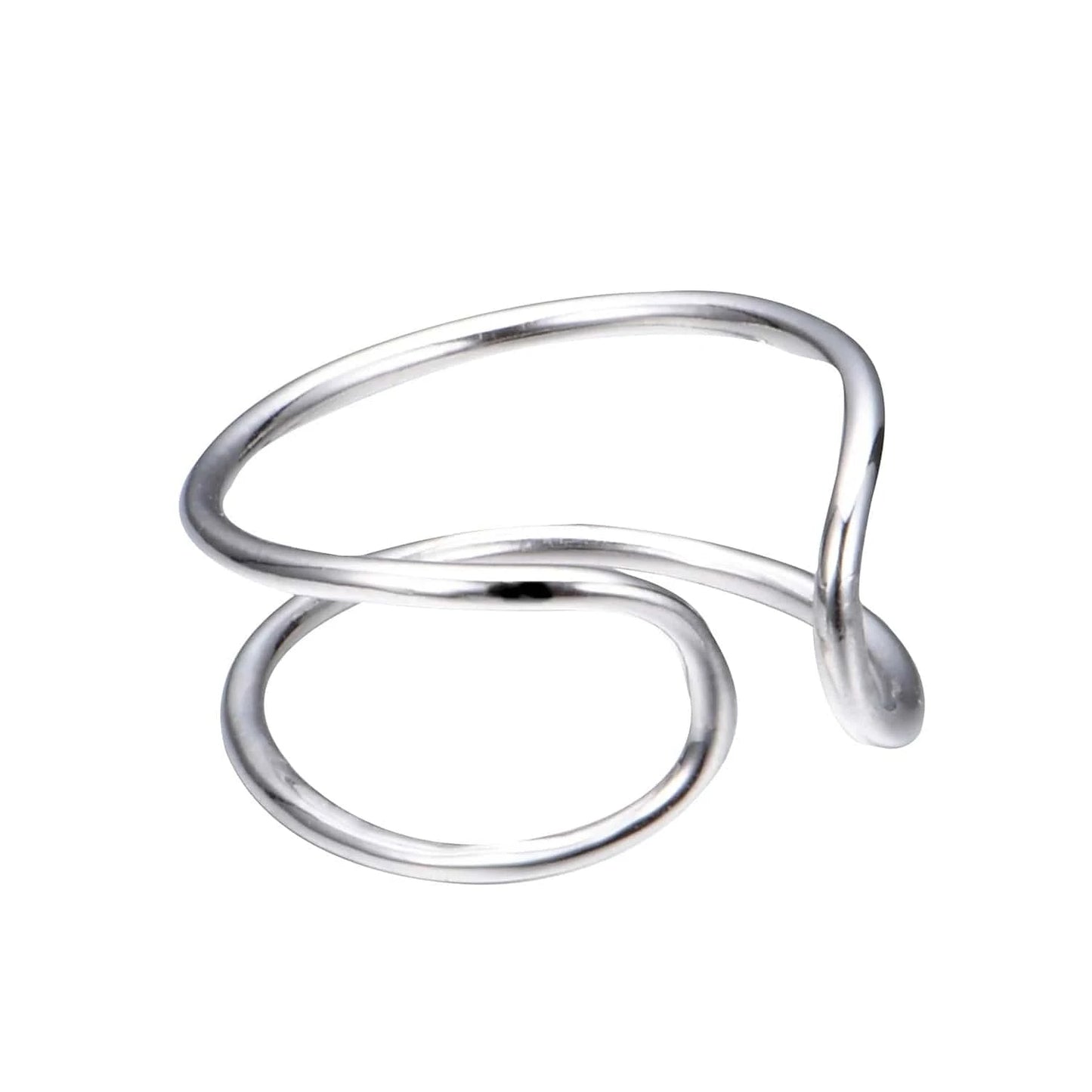 Fashion Jewelry Fashion Ring Minimalist  Opening Adjustable Ring Stainless Steel  Jewelry Designs For Girls