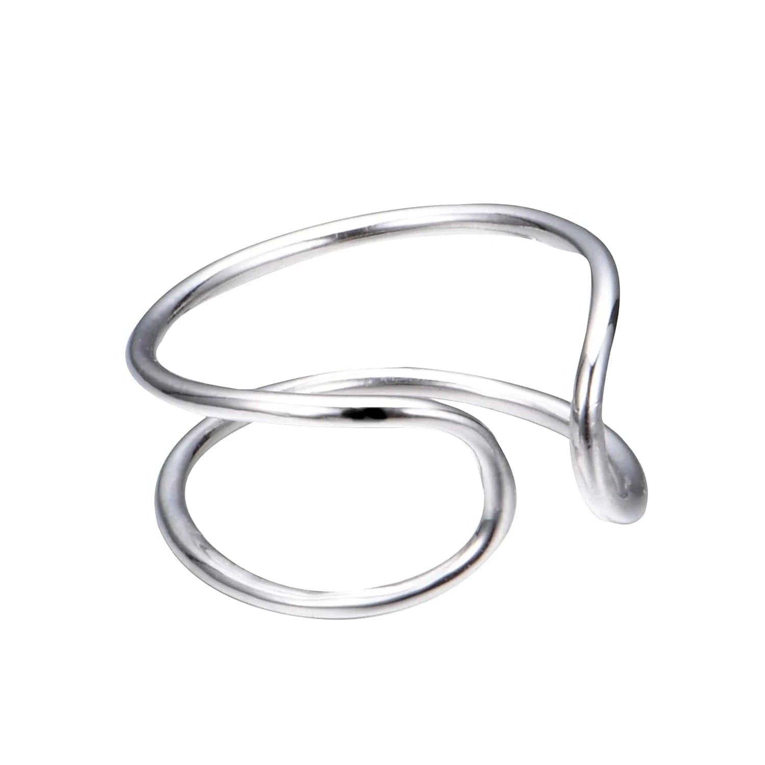 Fashion Jewelry Fashion Ring Minimalist  Opening Adjustable Ring Stainless Steel  Jewelry Designs For Girls
